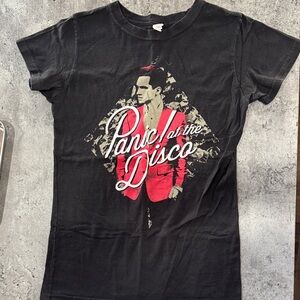 Panic! At The Disco Black and Red Graphic T-Shirt